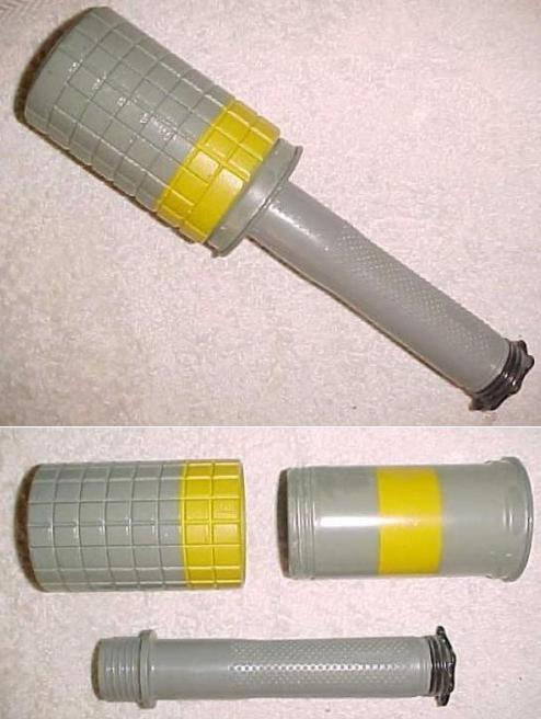 Swiss WW2 HG43 Stick Grenade With Frag Sleeve - Click Image to Close